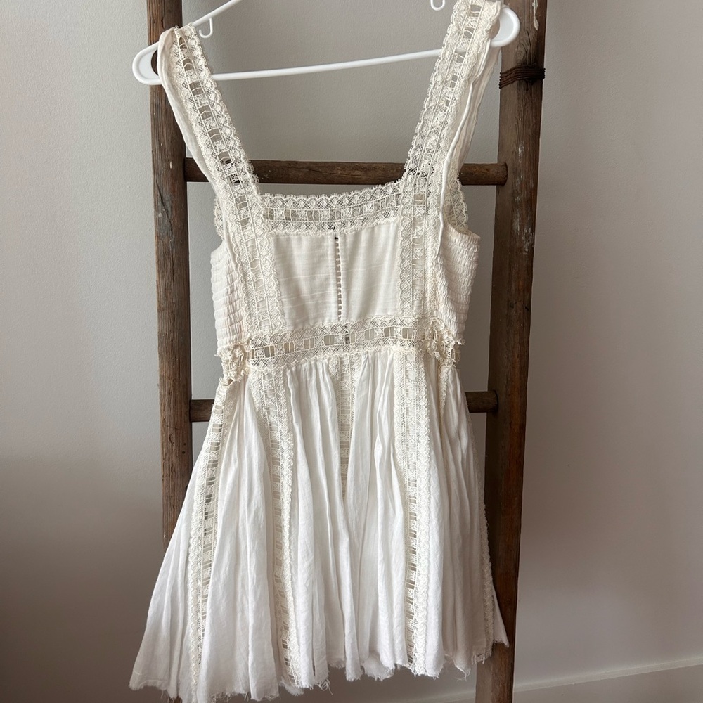Free People White Lace Dress
